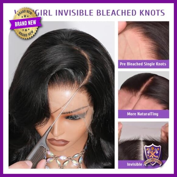 13x4 Full Frontal HD Lace Wig Human Hair Body Wave 22 Inch Pre-Plucked
